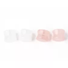 Multi-Pack Clear and Rose Quartz Stone Plugs - 2 Pair at Spencer's