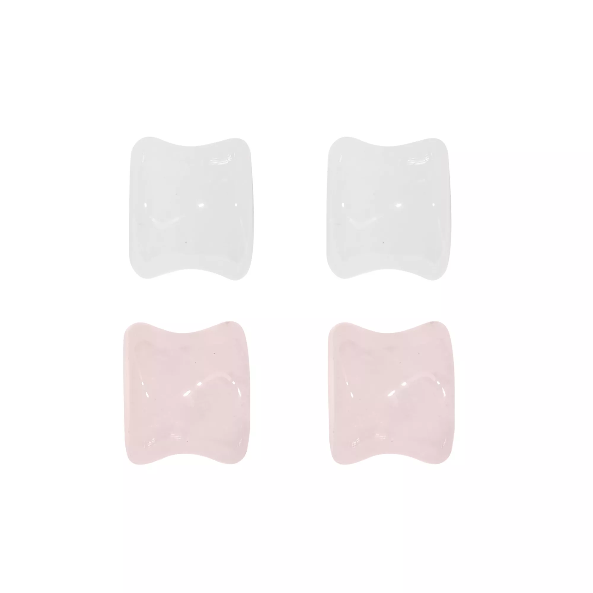 Multi-Pack Clear and Rose Quartz Stone Plugs - 2 Pair at Spencer's