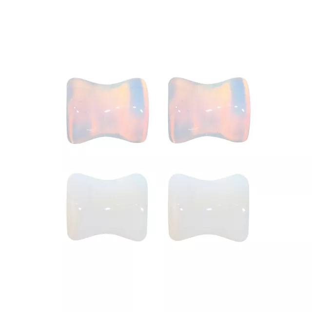 Multi-Pack Opalite Stone Plugs - 2 Pair at Spencer's