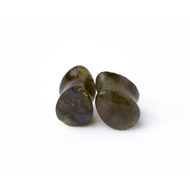 Labradorite Stone Teardrop Plugs at Spencer's