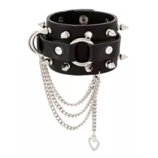 Spike Chain Buckle Cuff Bracelet at Spencer's