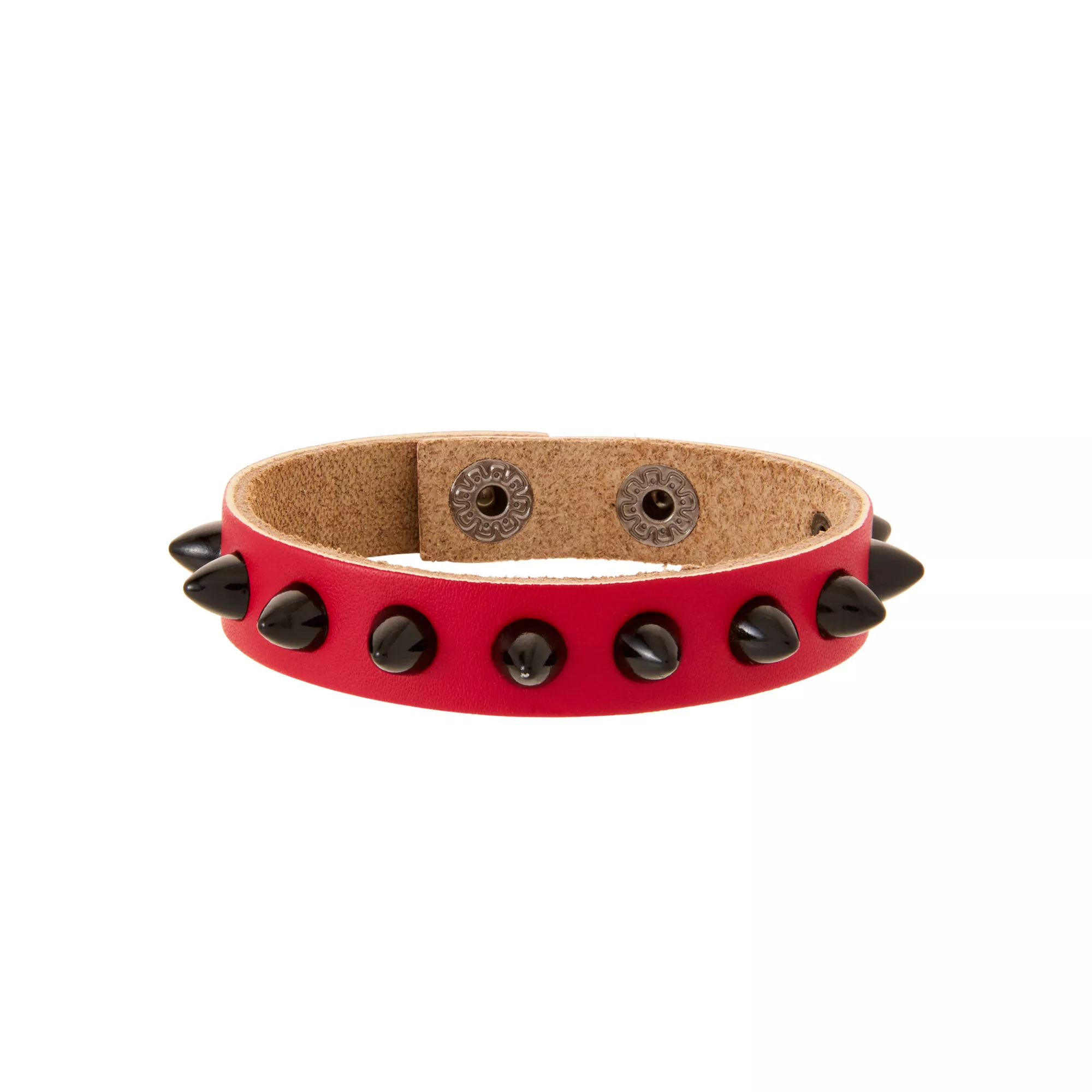 Multi-Pack Spike Red and White Bracelets - 2 Pack at Spencer's