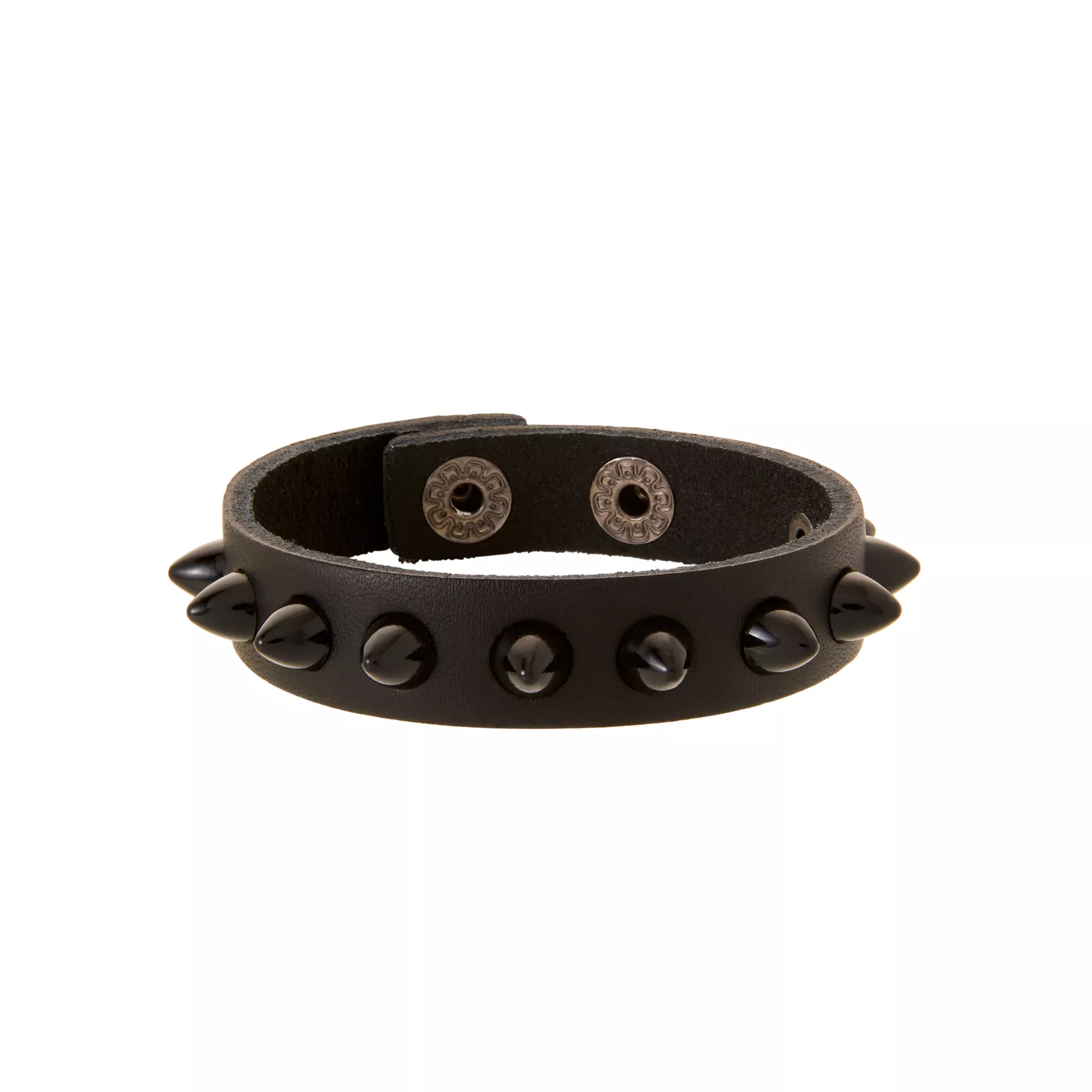 Multi-Pack Spike Brown and Black Bracelets - 2 Pack at Spencer's