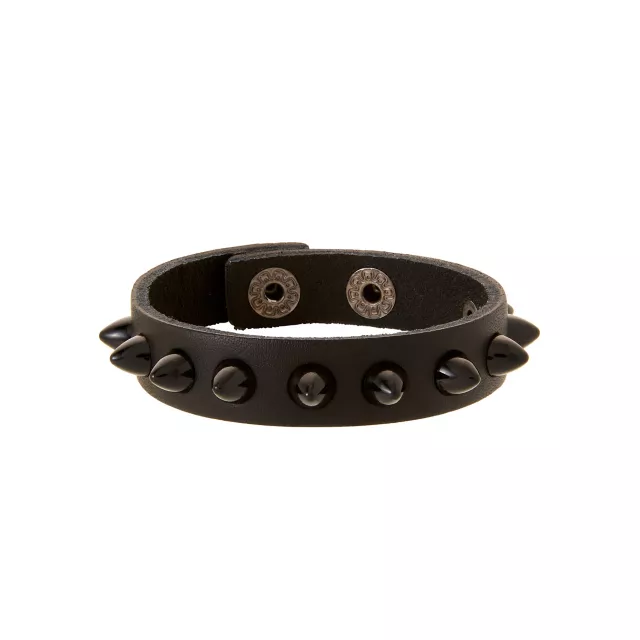Multi-Pack Spike Brown and Black Bracelets - 2 Pack at Spencer's