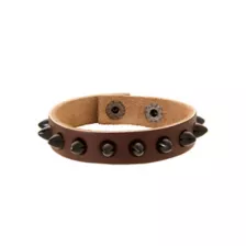 Multi-Pack Spike Brown and Black Bracelets - 2 Pack at Spencer's