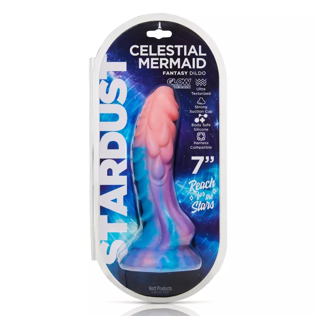Celestial Mermaid Dildo 7 Inch - Stardust at Spencer's