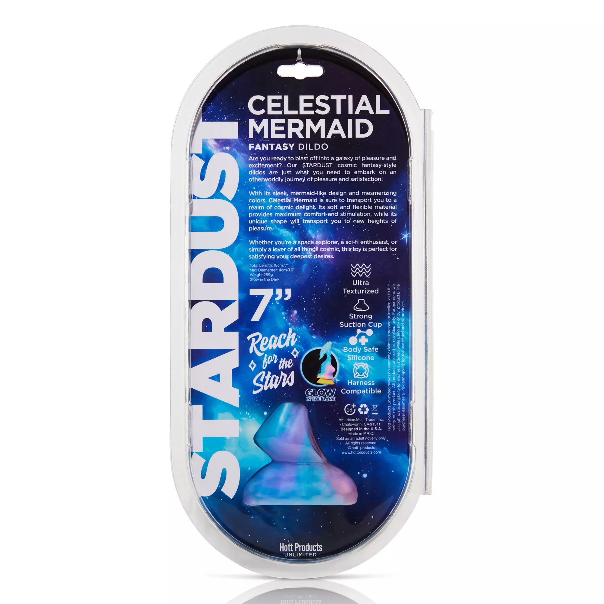 Celestial Mermaid Dildo 7 Inch - Stardust at Spencer's