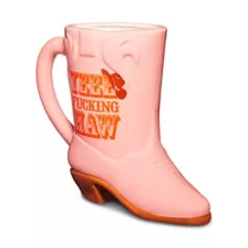 Yee Fucking Haw Pink Cowboy Boot Coffee Mug - 16 oz. at Spencer's