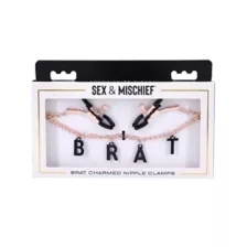 Sex and Mischief Brat Charmed Nipple Clamps at Spencer's