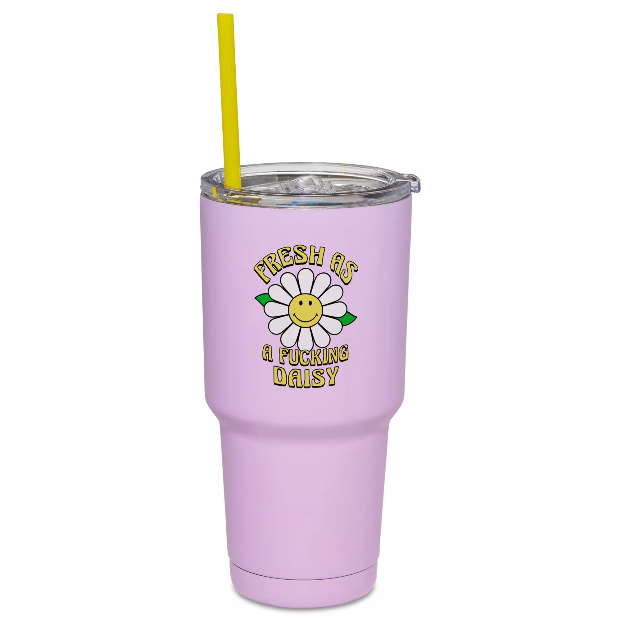 Fresh As a Daisy Travel Tumbler with Straw - 30 oz. at Spencer's