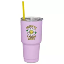 Fresh As a Daisy Travel Tumbler with Straw - 30 oz. at Spencer's