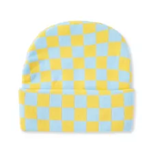 Blue and Yellow Checkered Pikachu Cuff Beanie Hat - Pokémon at Spencer's