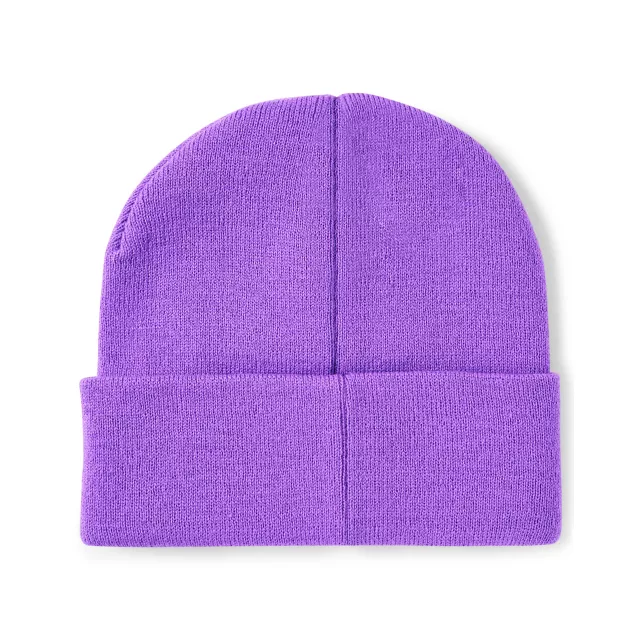 Purple Coraline and Cat Cuff Beanie Hat at Spencer's