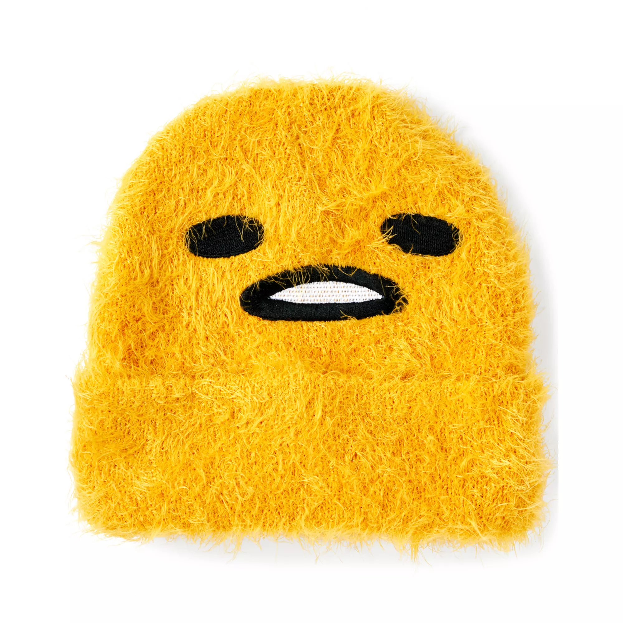Fuzzy Gudetama Cuff Beanie Hat at Spencer's