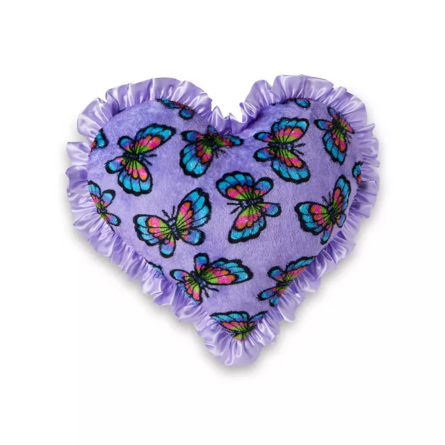 Bitch Butterfly Reversible Heart Pillow at Spencer's