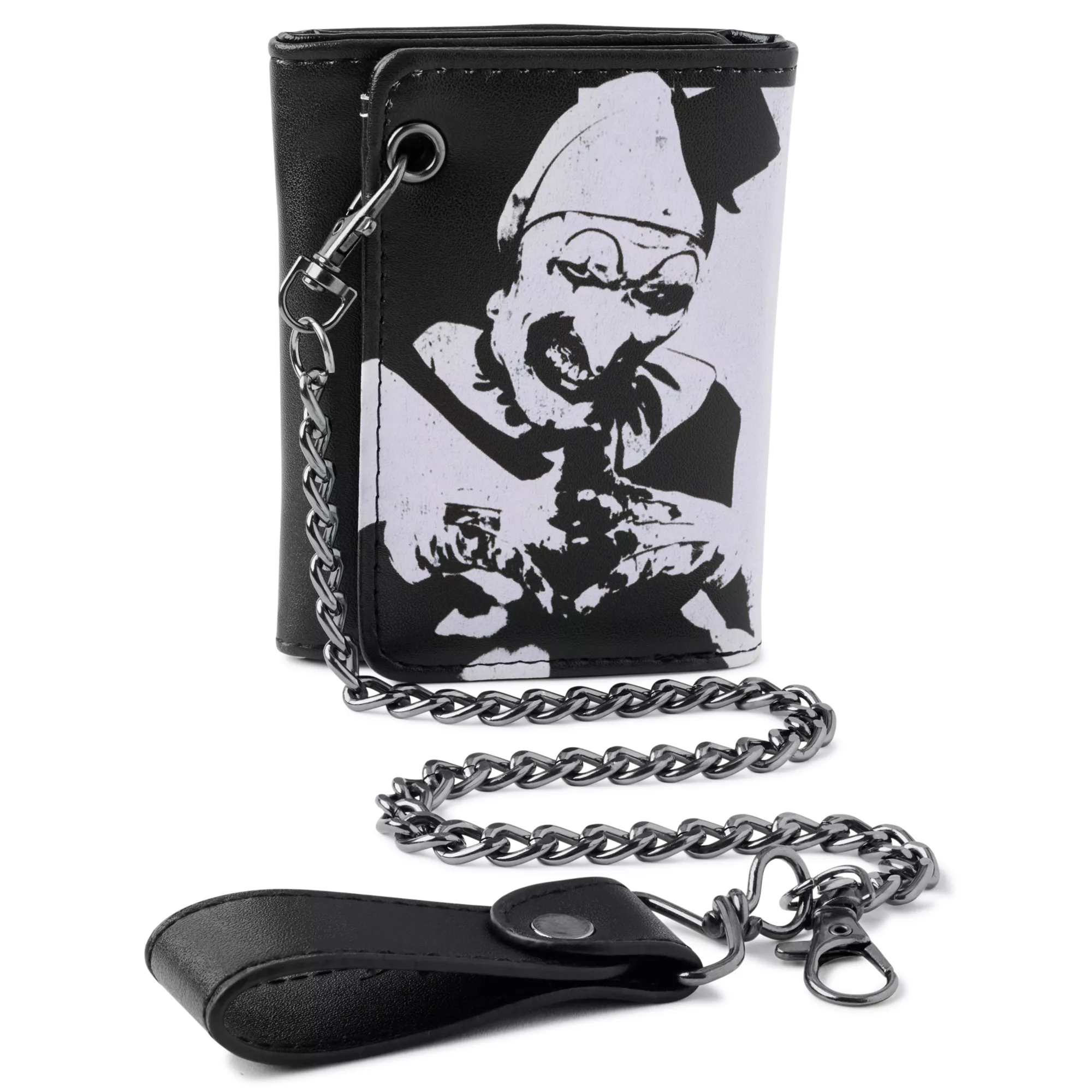 Black and White Art the Clown Chain Wallet - Terrifier at Spencer's