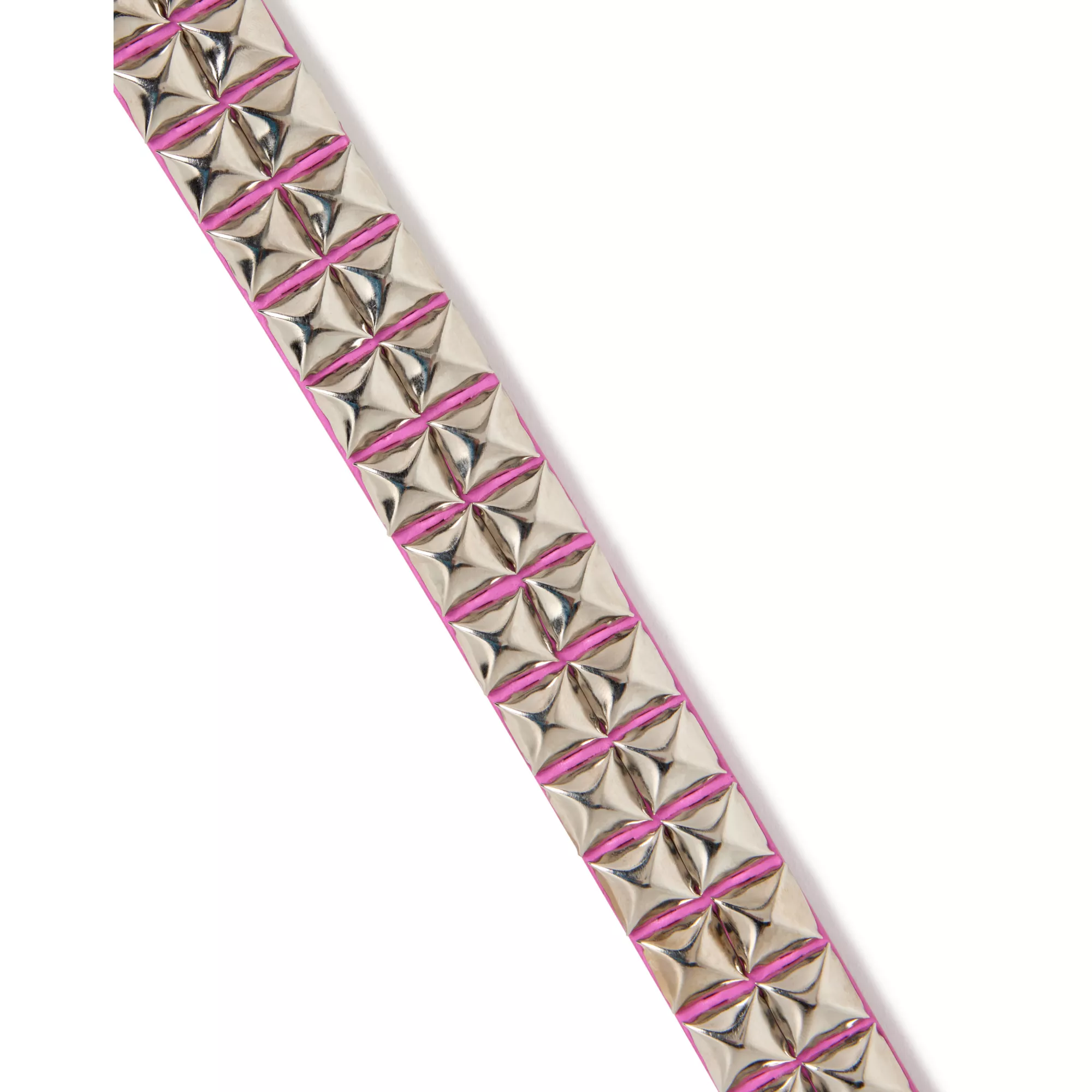 Pink Silvertone Studded Belt at Spencer's