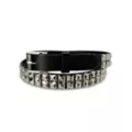 Black 2 Row Studded Belt at Spencer's