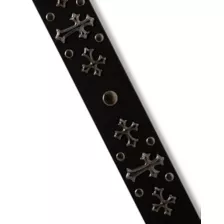 Black Cross Studded Belt at Spencer's