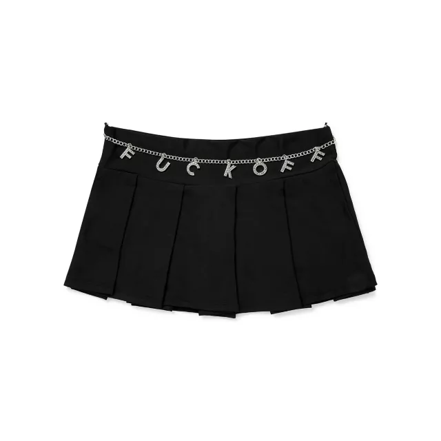 Fuck Off Chain Mini Skirt at Spencer's