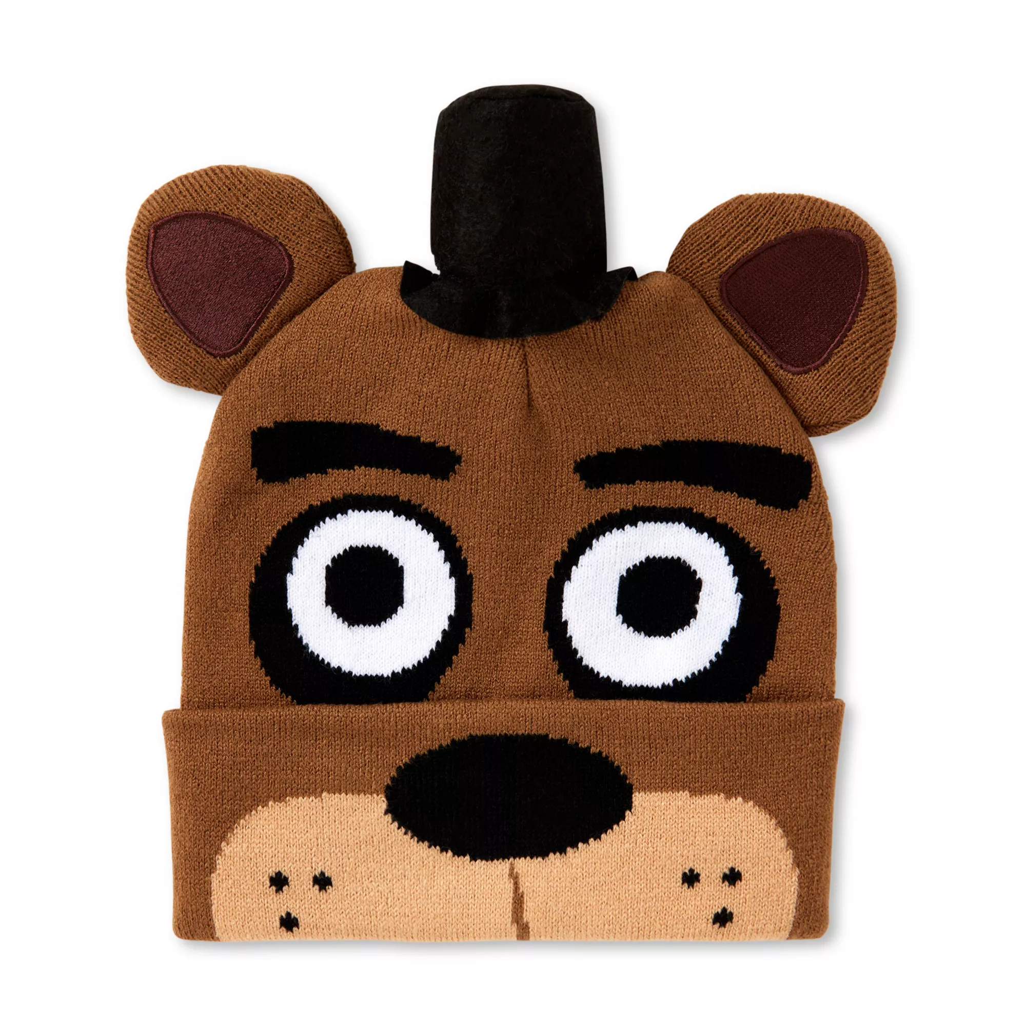 Freddy Fazbear 3D Big Face Cuff Beanie Hat - Five Nights at Freddy's at Spencer's