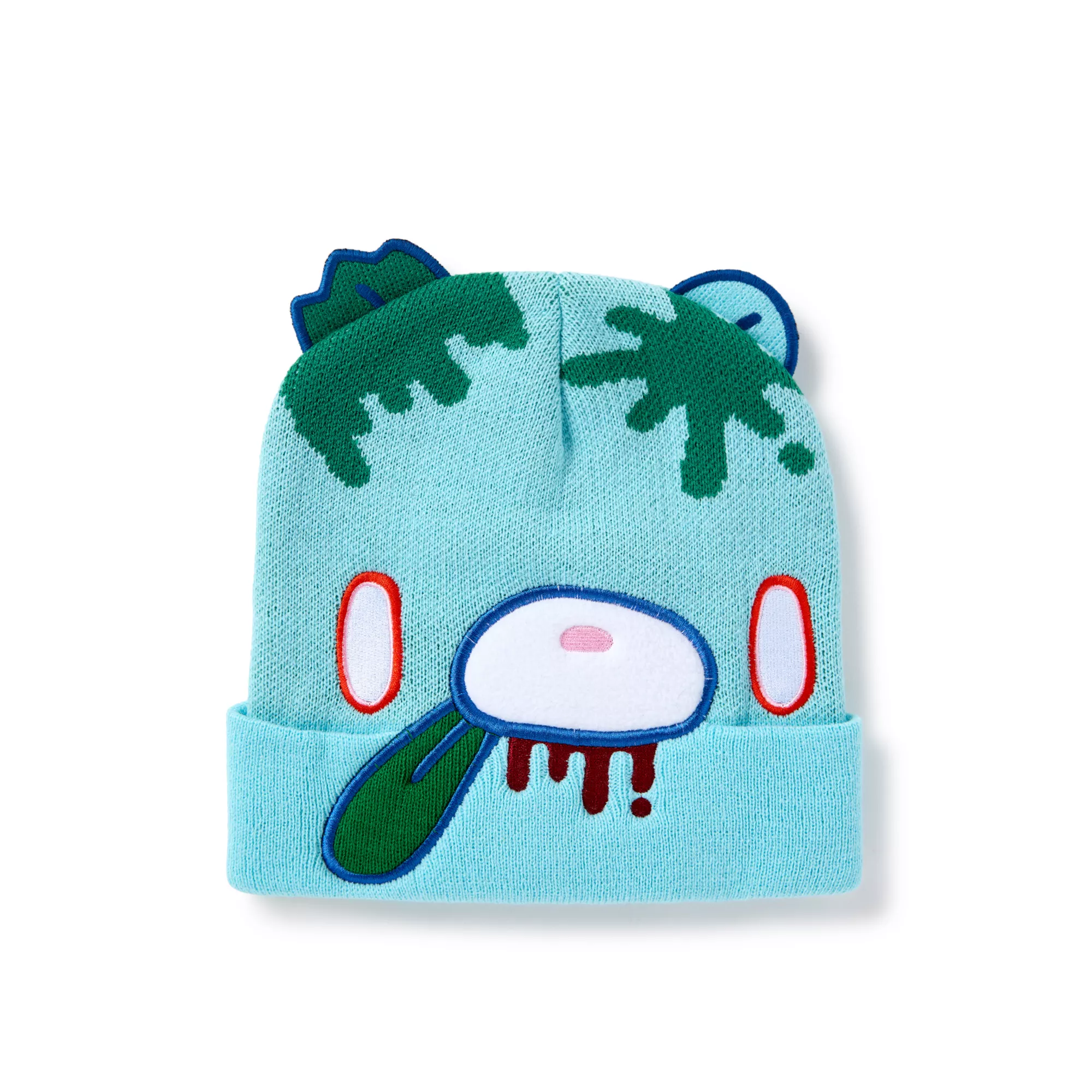 Blue Gloomy Bear 3D Knit Hat at Spencer's