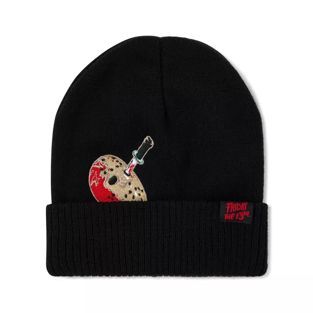 Jason Voorhees Knife Patch Cuff Beanie Hat - Friday the 13th at Spencer's