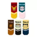 Multi-Pack Pokémon Character Names No Show Socks - 5 Pack at Spencer's