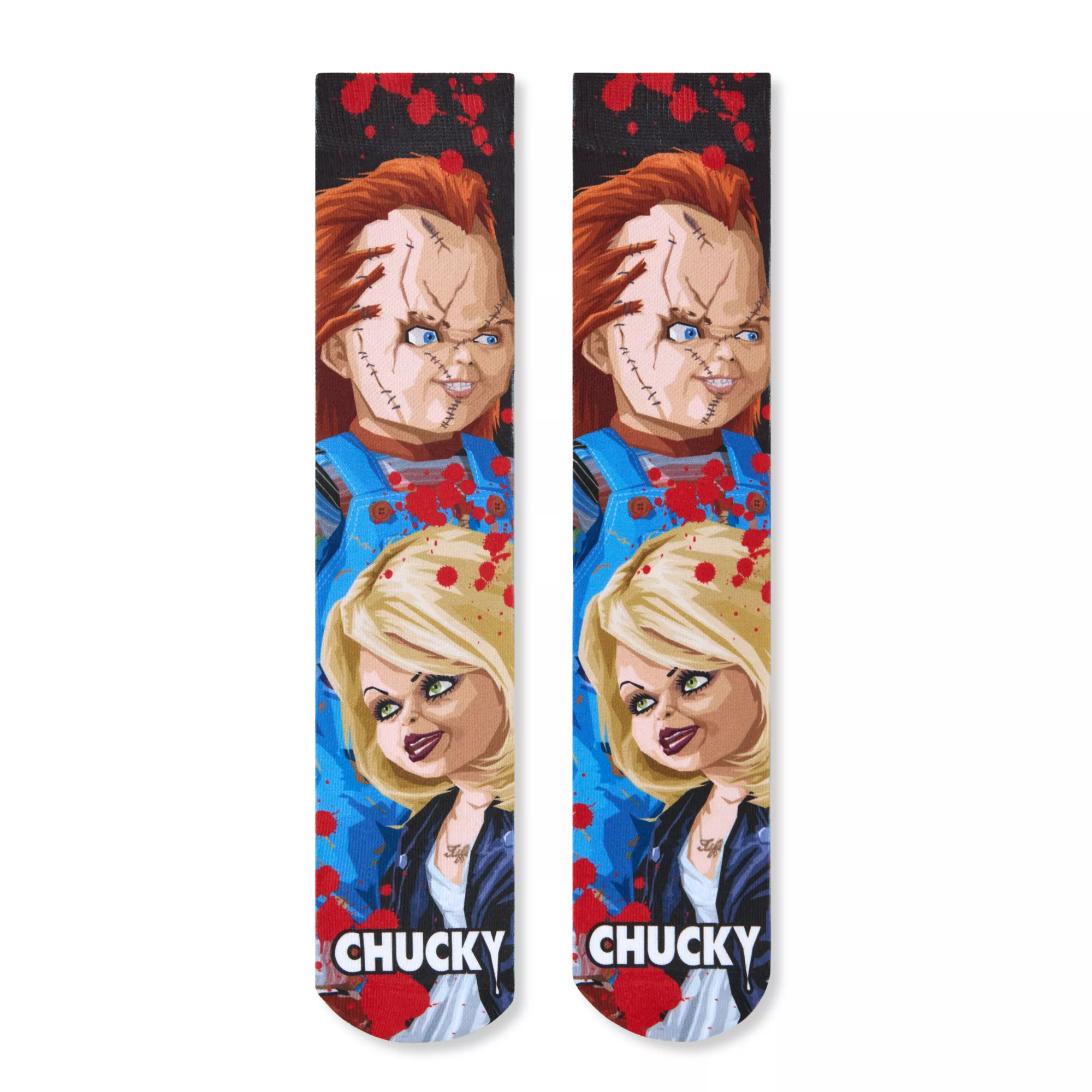 Chucky and Tiffany Crew Socks - 2 Pair at Spencer's