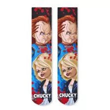 Chucky and Tiffany Crew Socks - 2 Pair at Spencer's