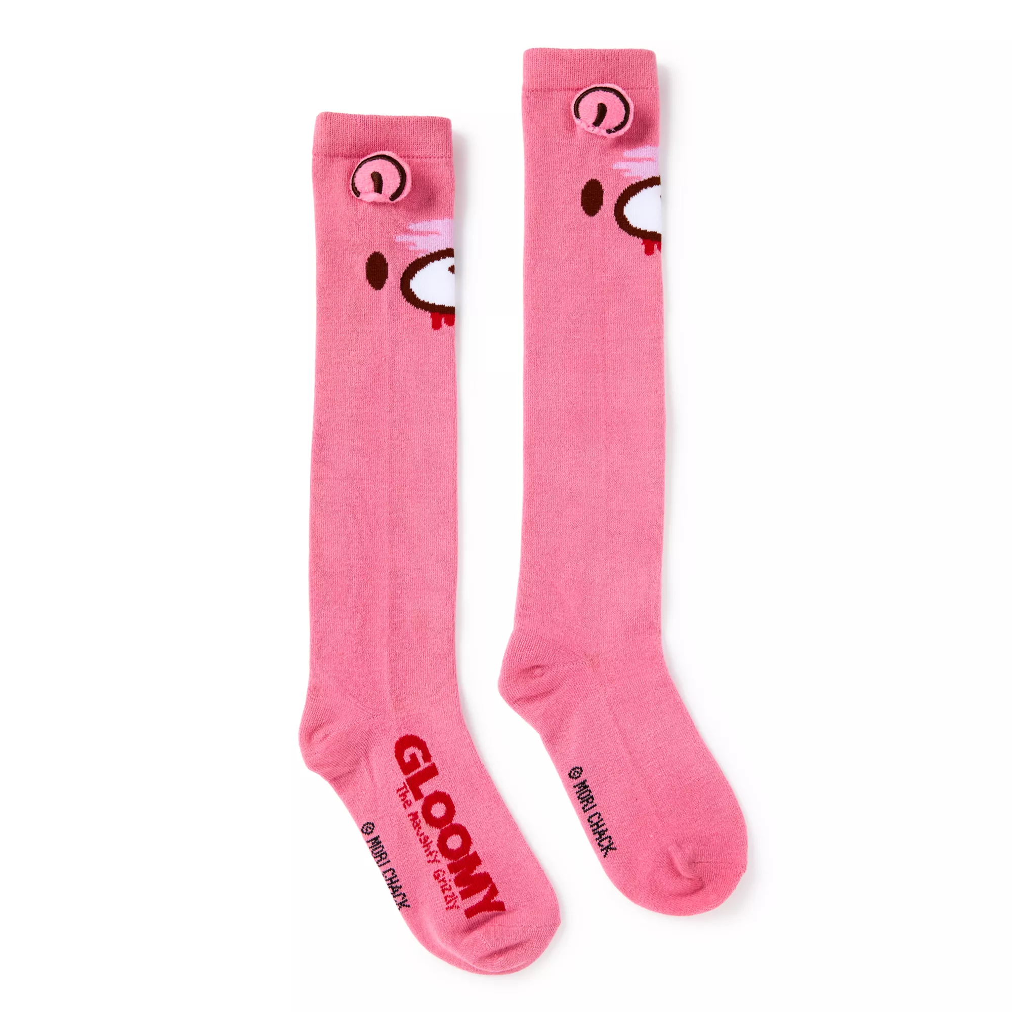 3D Pink Gloomy Bear Knee High Socks at Spencer's