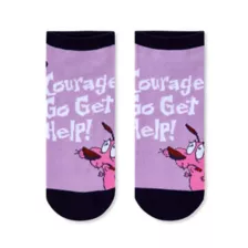 Courage the Cowardly Dog No Show Socks - 5 Pack at Spencer's