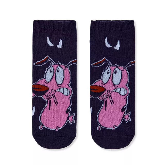 Courage the Cowardly Dog No Show Socks - 5 Pack at Spencer's