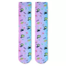 Multi-Pack Checkered Gir Crew Socks 2 Pack - Invader Zim at Spencer's