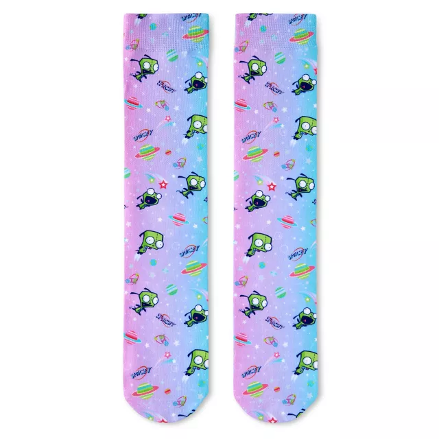 Multi-Pack Checkered Gir Crew Socks 2 Pack - Invader Zim at Spencer's