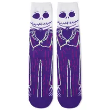 360 Glow in the Dark Jack Skellington Crew Socks - The Nightmare Before Christmas at Spencer's
