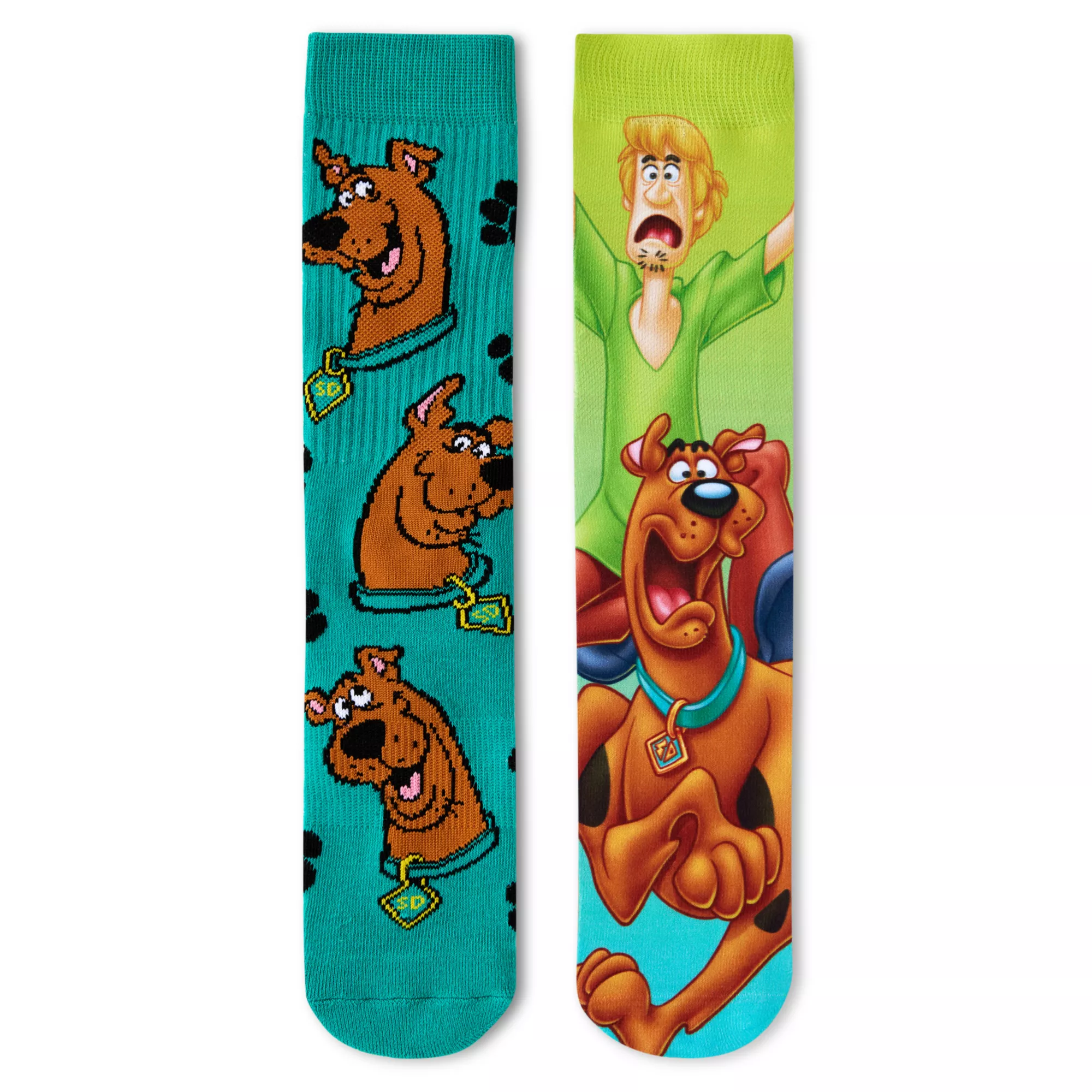 Multi-Pack Scooby-Doo Print Crew Socks - 2 Pack at Spencer's
