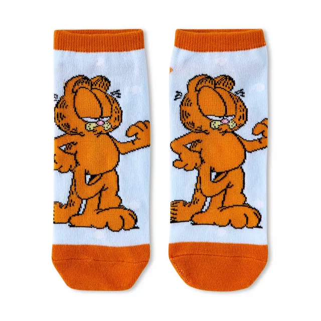 Multi-Pack Garfield No Show Socks - 5 Pack at Spencer's