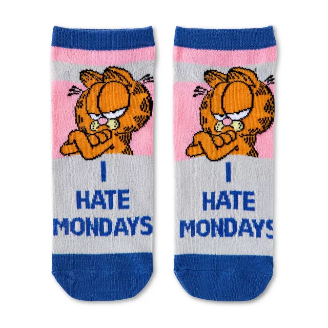 Multi-Pack Garfield No Show Socks - 5 Pack at Spencer's