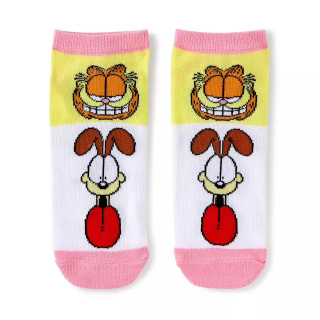 Multi-Pack Garfield No Show Socks - 5 Pack at Spencer's