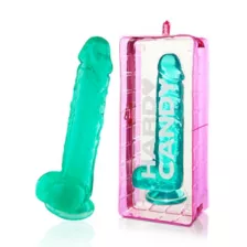 Crystal Clear Dildo Turquoise - RealRock at Spencer's