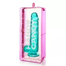 Crystal Clear Dildo Turquoise - RealRock at Spencer's