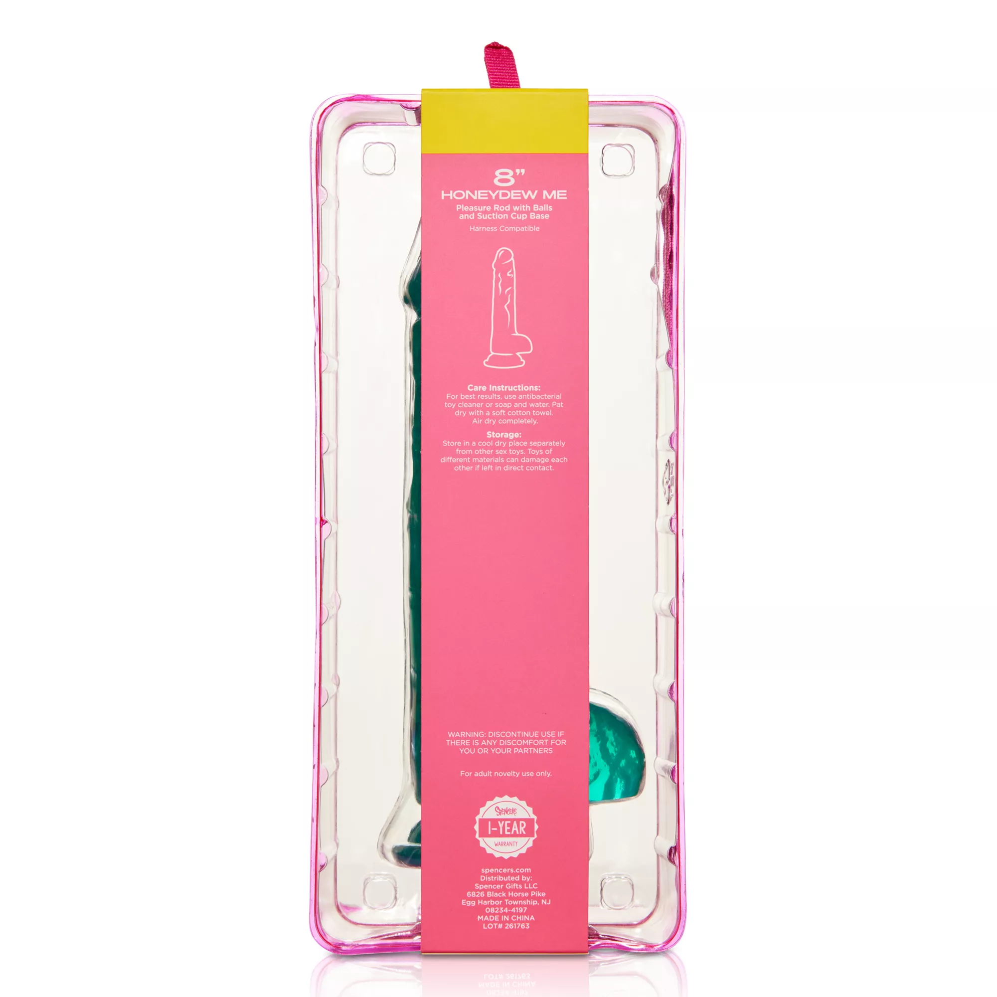 Crystal Clear Dildo Turquoise - RealRock at Spencer's