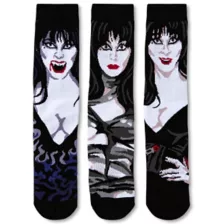 Multi-Pack Elvira Portrait Crew Socks - 3 Pack at Spencer's