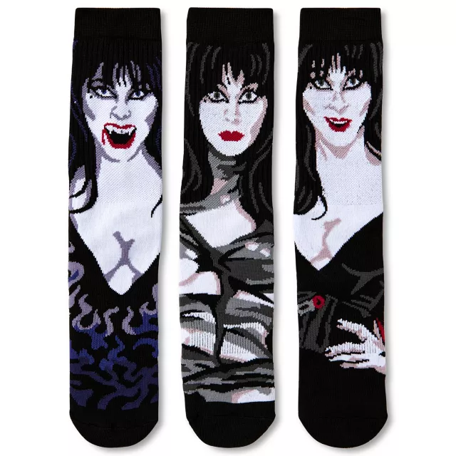 Multi-Pack Elvira Portrait Crew Socks - 3 Pack at Spencer's