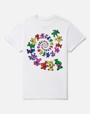 Dancing Bear Spiral T Shirt - Grateful Dead