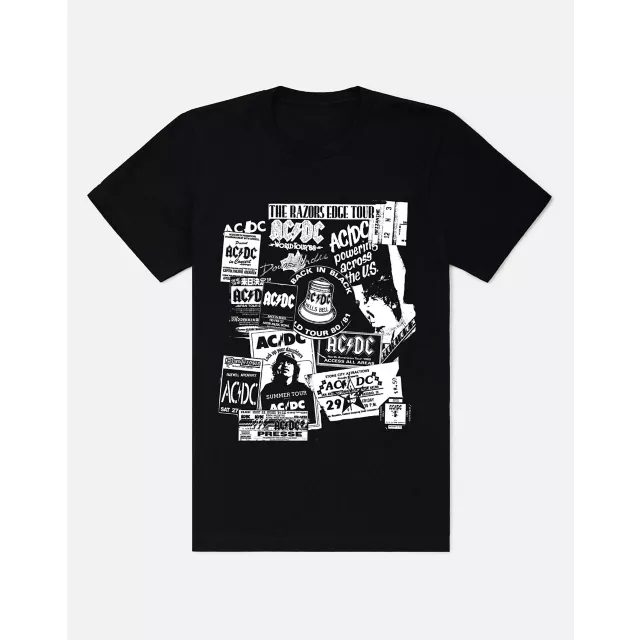 ACDC Collage T Shirt at Spencer's