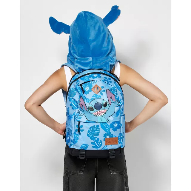 Stitch Hooded Backpack Lilo Stitch Spencer s