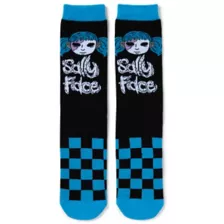 Sally Face Checkered Crew Socks - at Spencer's