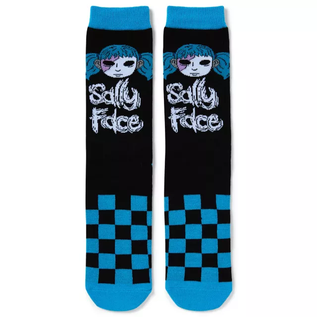 Sally Face Checkered Crew Socks - at Spencer's
